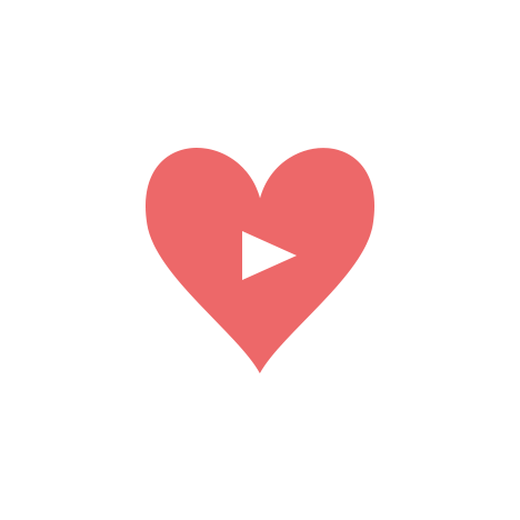 play button heart